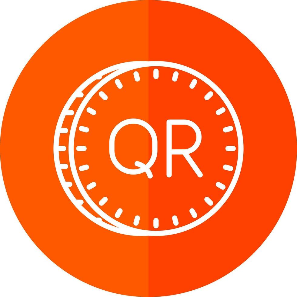 Qatari riyal Vector Icon Design