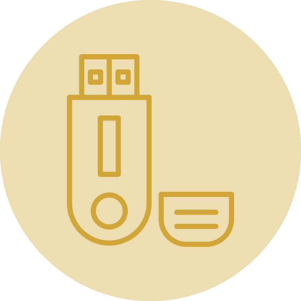 Pendrive Vector Icon Design