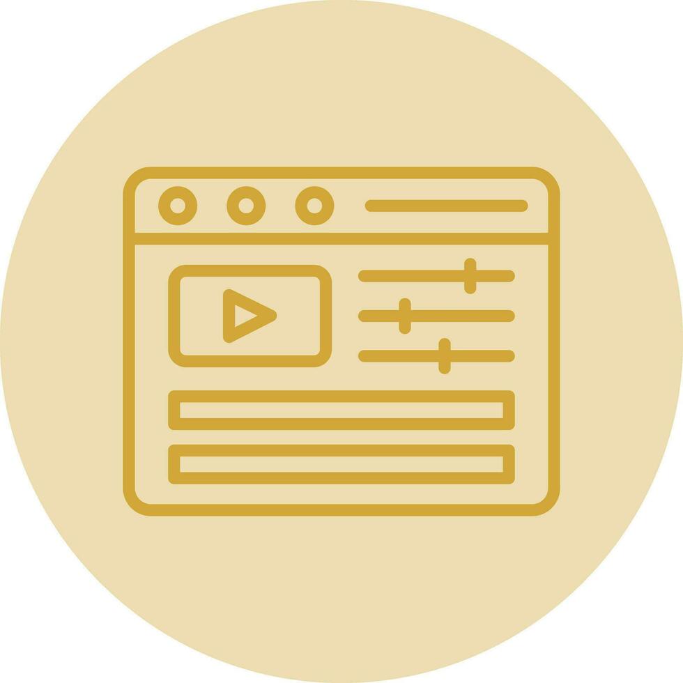 Video Editing Vector Icon Design