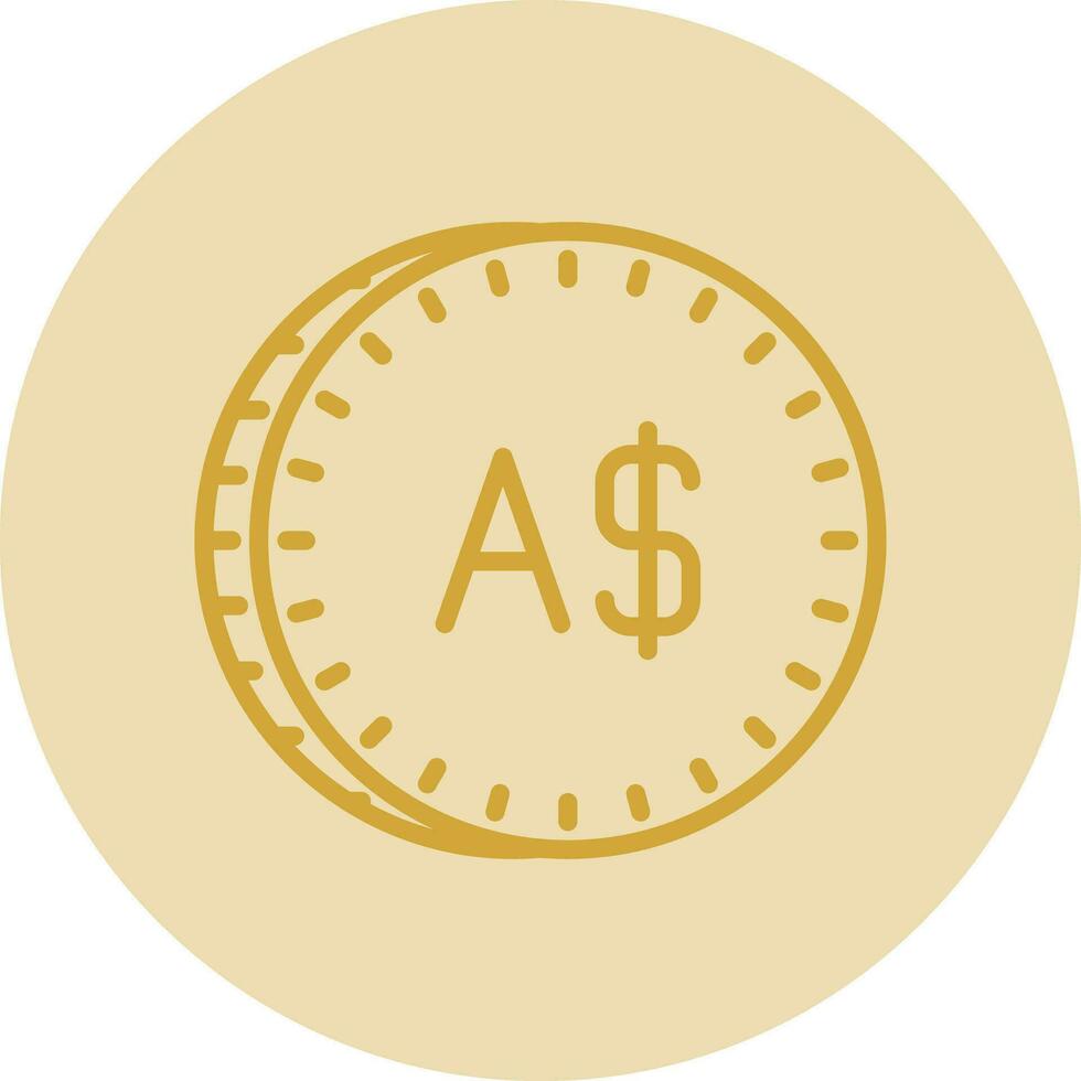 Australian Dollar Vector Icon Design