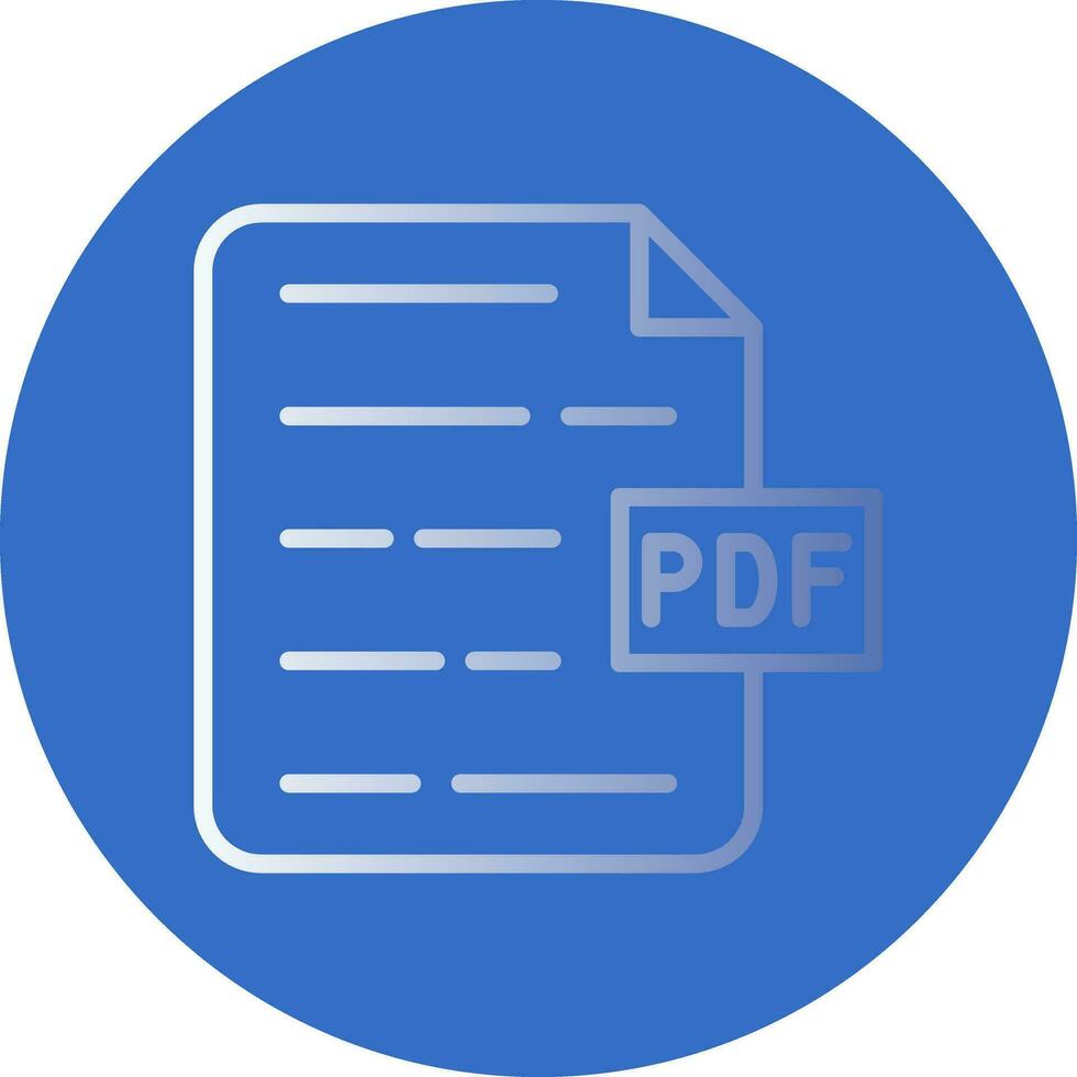 PDF Document Vector Icon Design