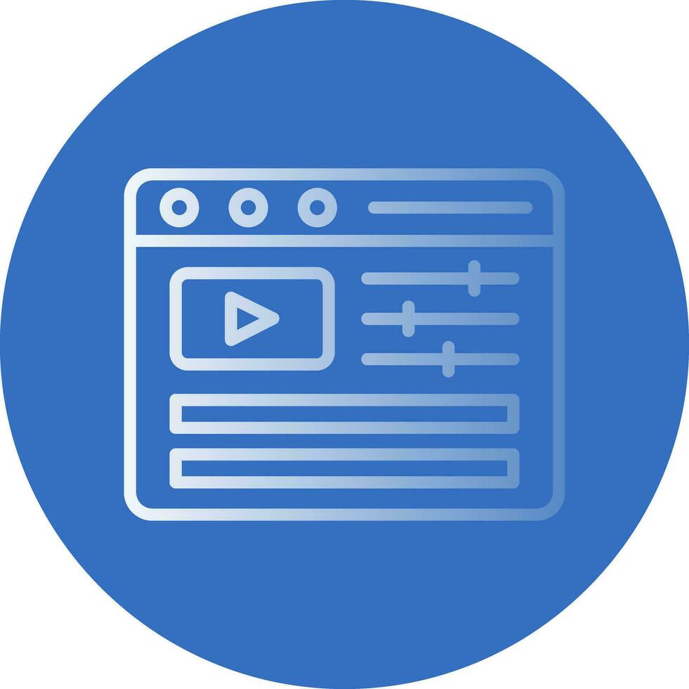 Video Editing Vector Icon Design