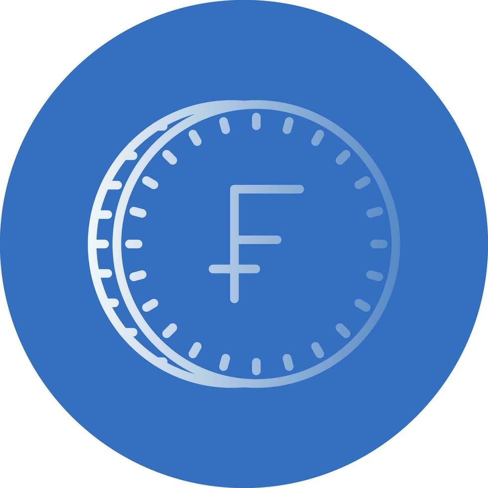 Swiss Franc Vector Icon Design