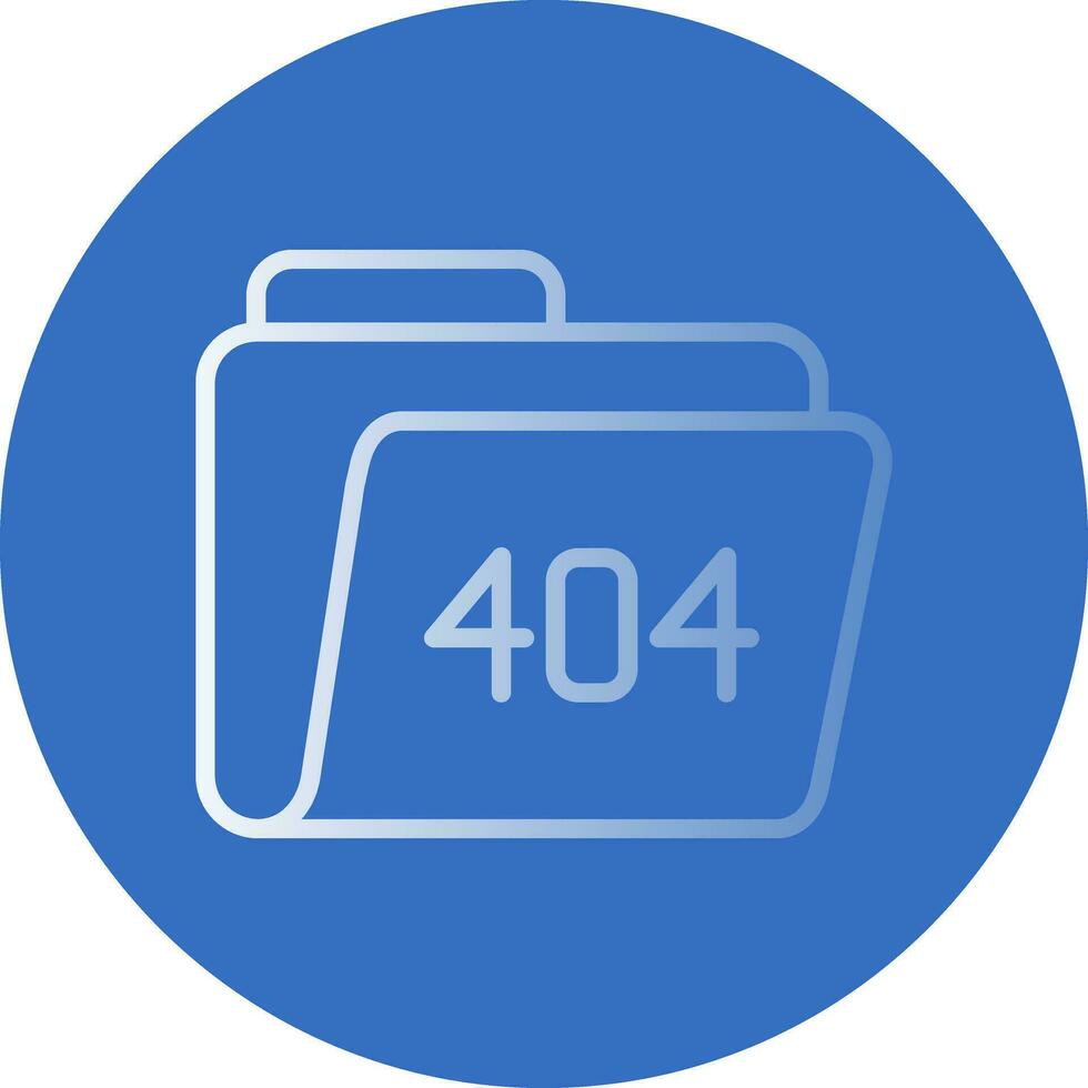 404 Error Vector Icon Design