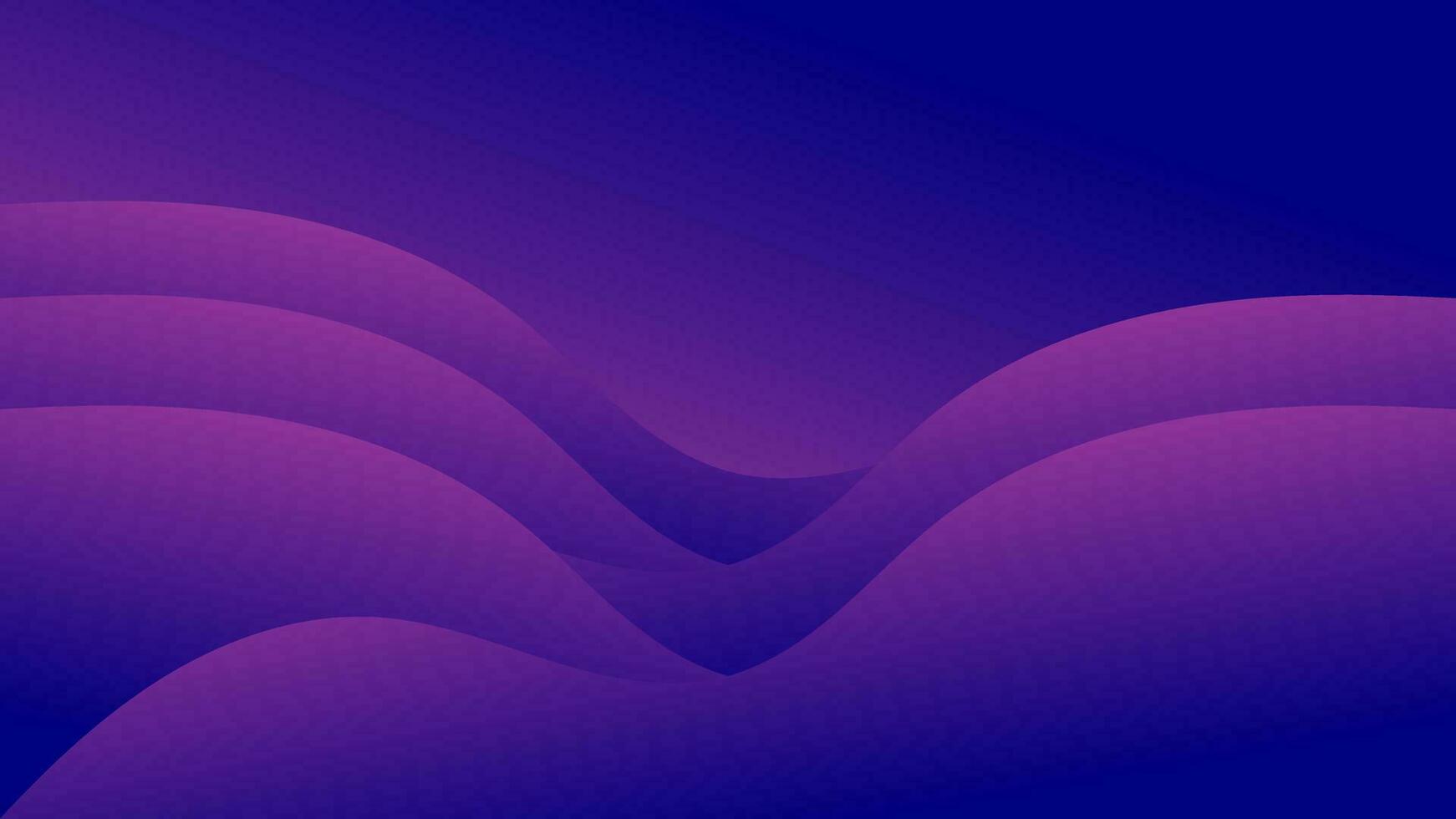 Wavy abstract background with blue purple gradations vector