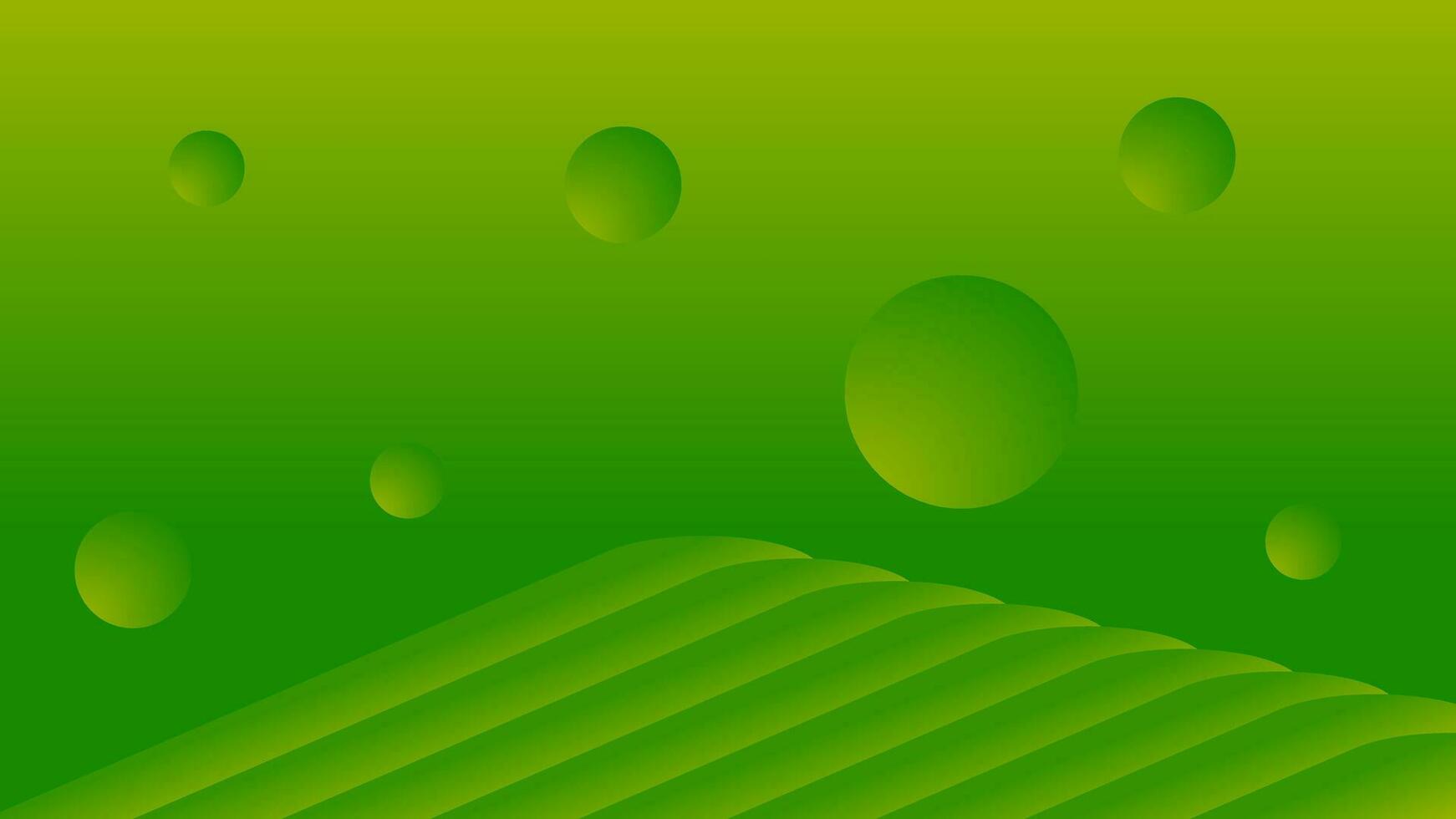 Abstract background with yellow green gradations vector