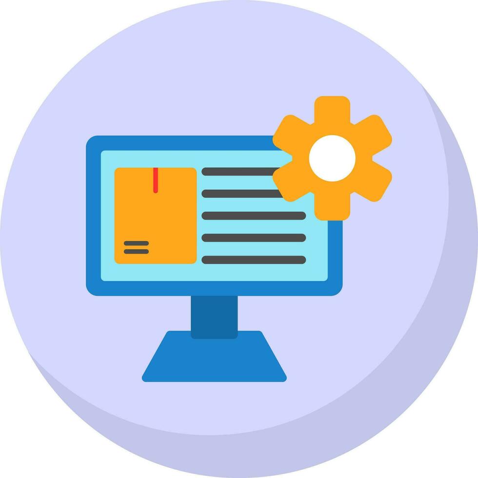Content Management System Vector Icon Design