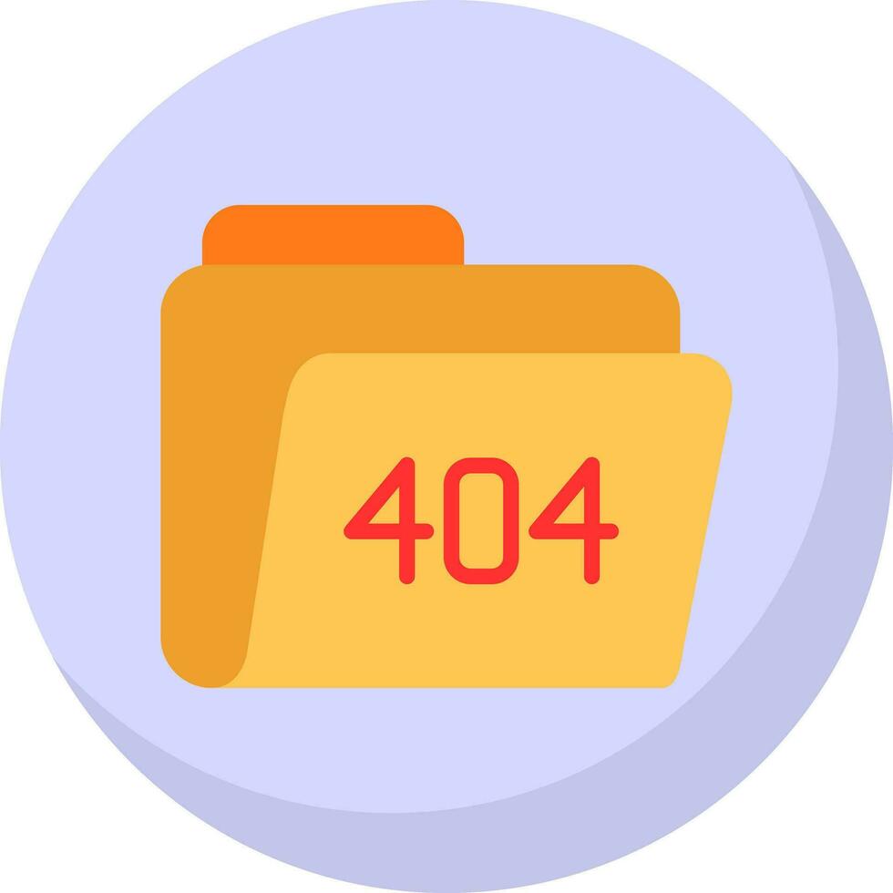 404 Error Vector Icon Design