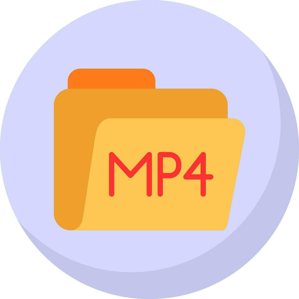 Mp4 Vector Icon Design