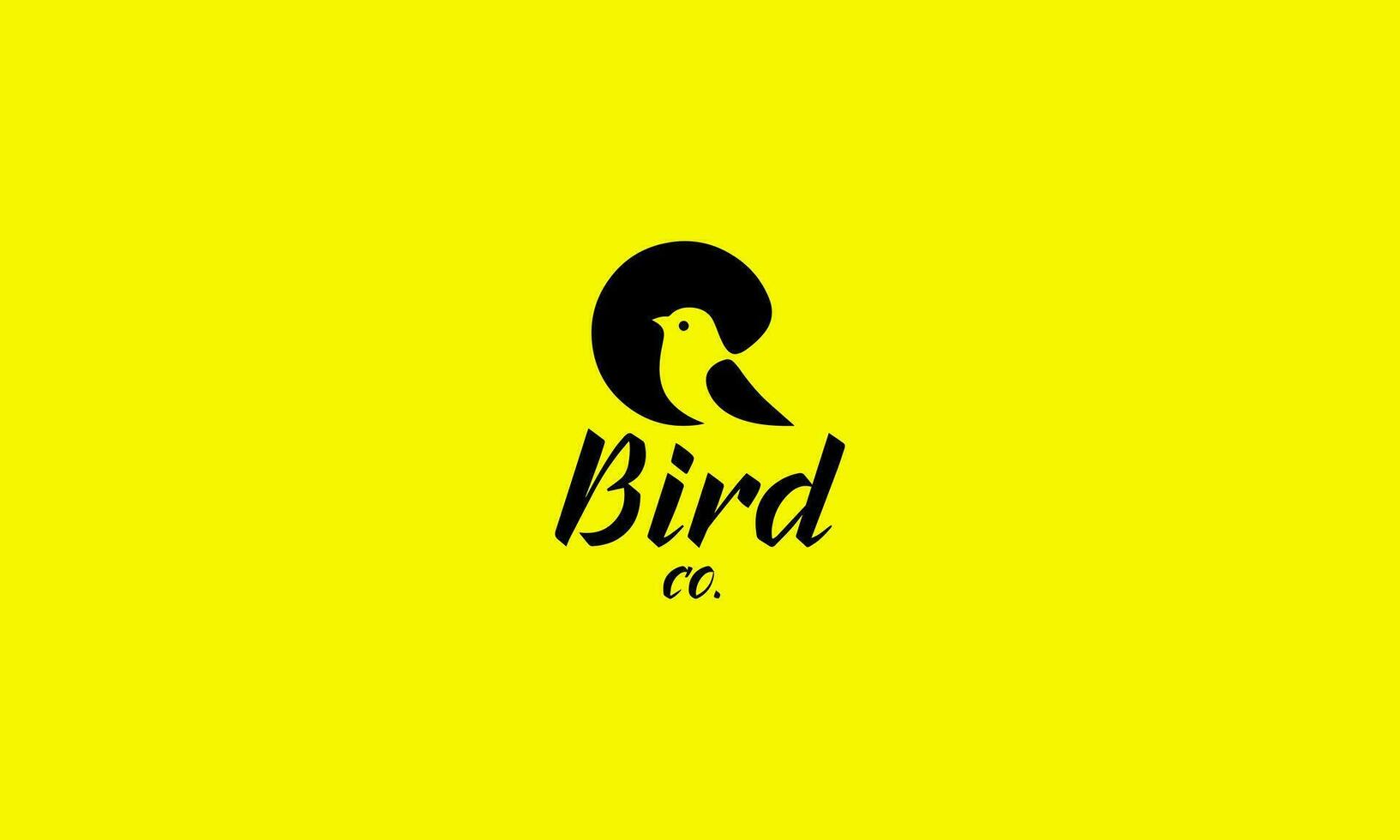 Bird and wing logo vector template design