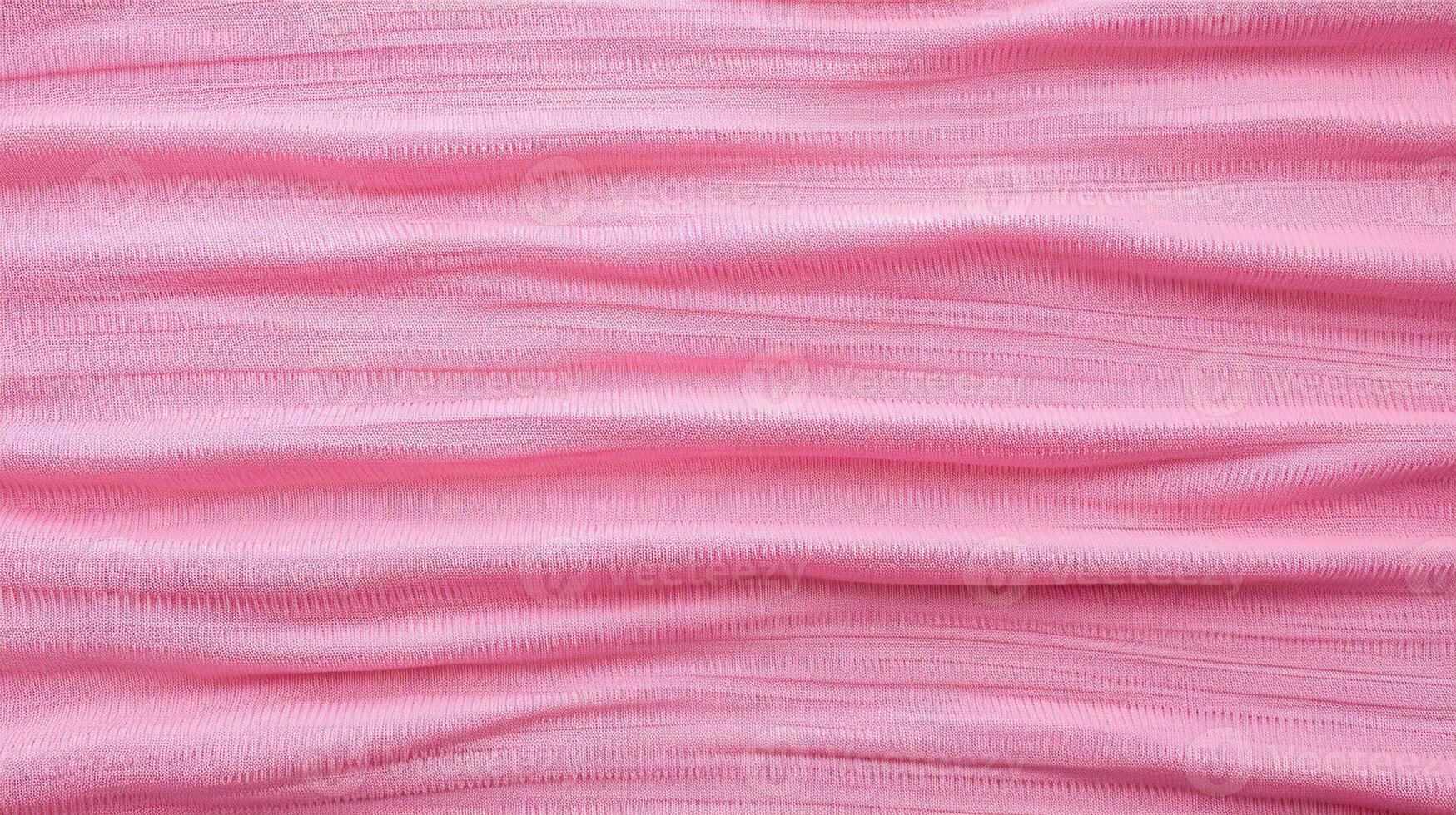 Generative AI, knitted pink sweater texture closeup, magenta or light pink abstract background photo