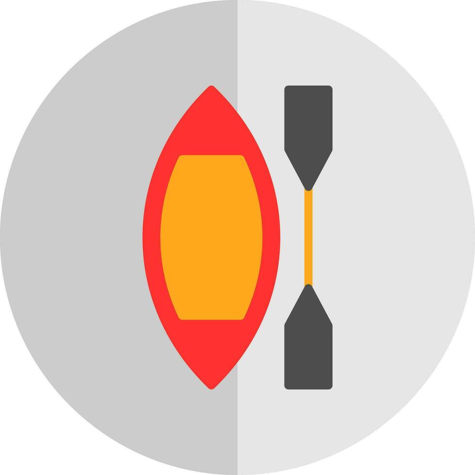 Canoe Vector Icon Design