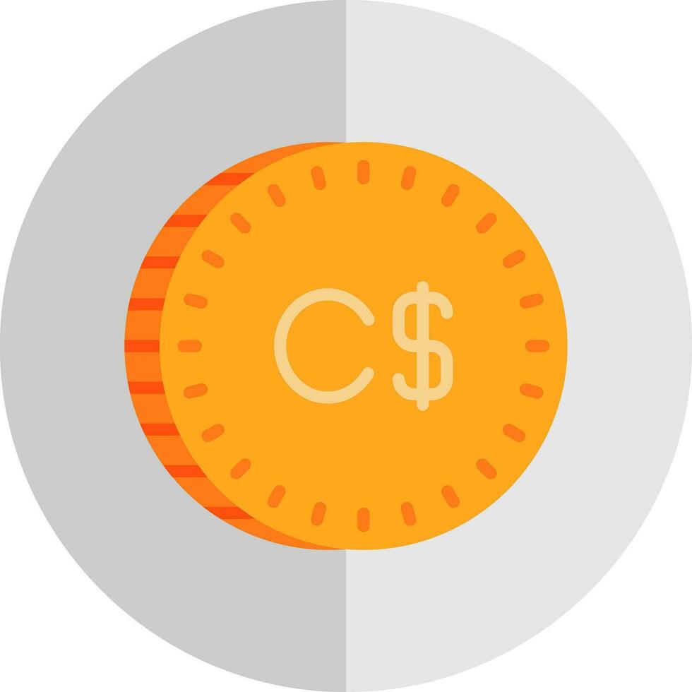 Canadian Dollar Vector Icon Design