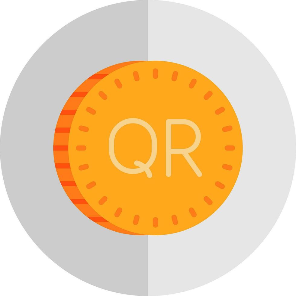 Qatari riyal Vector Icon Design
