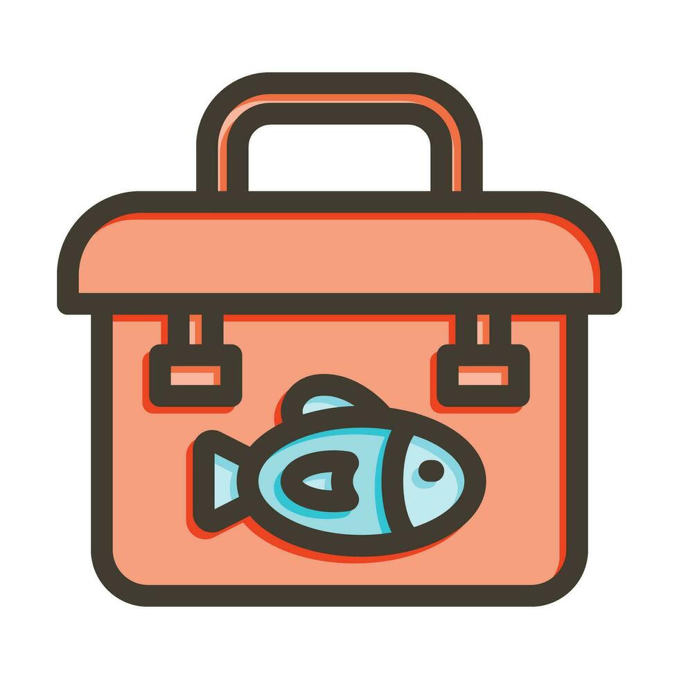 Toolbox Vector Thick Line Filled Colors Icon For Personal And Commercial Use.