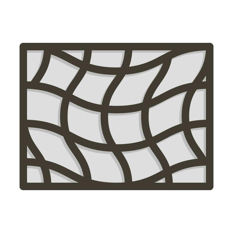 Mesh Vector Thick Line Filled Colors Icon For Personal And Commercial Use.