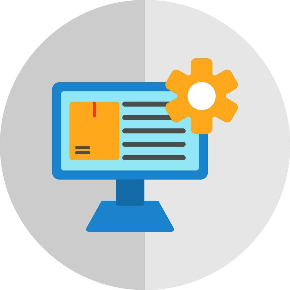 Content Management System Vector Icon Design