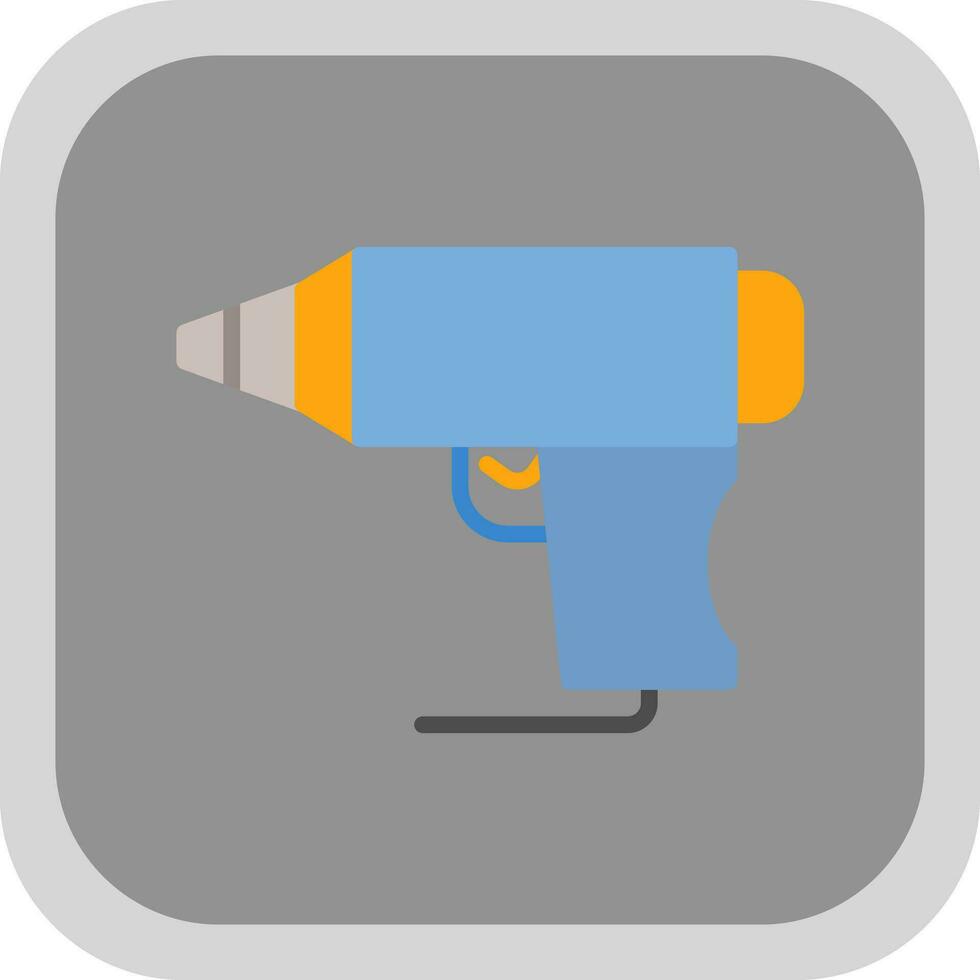 Hot Glue Gun Vector Icon Design