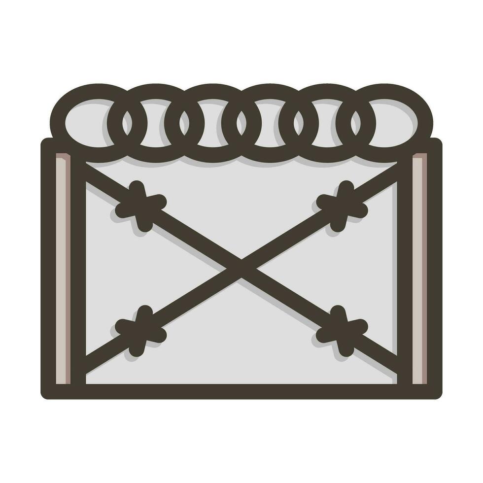Border Vector Thick Line Filled Colors Icon For Personal And Commercial Use.