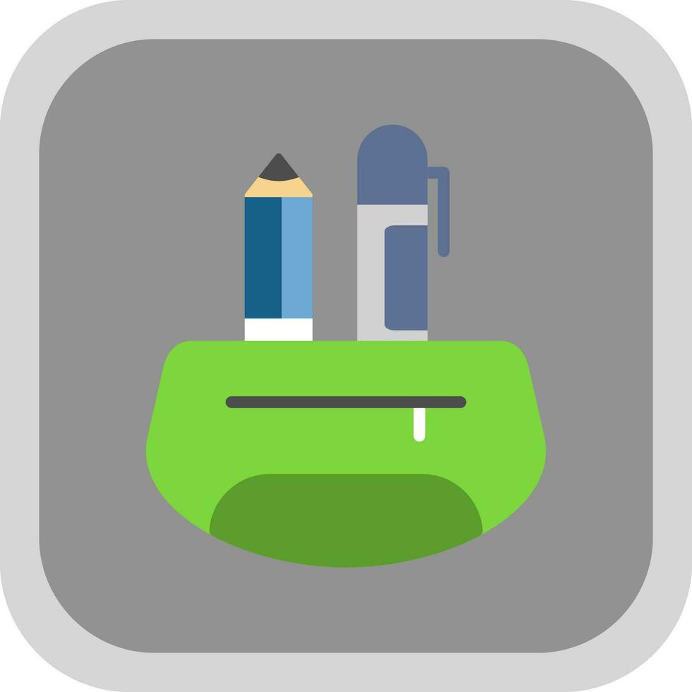 Pencil Case Vector Icon Design