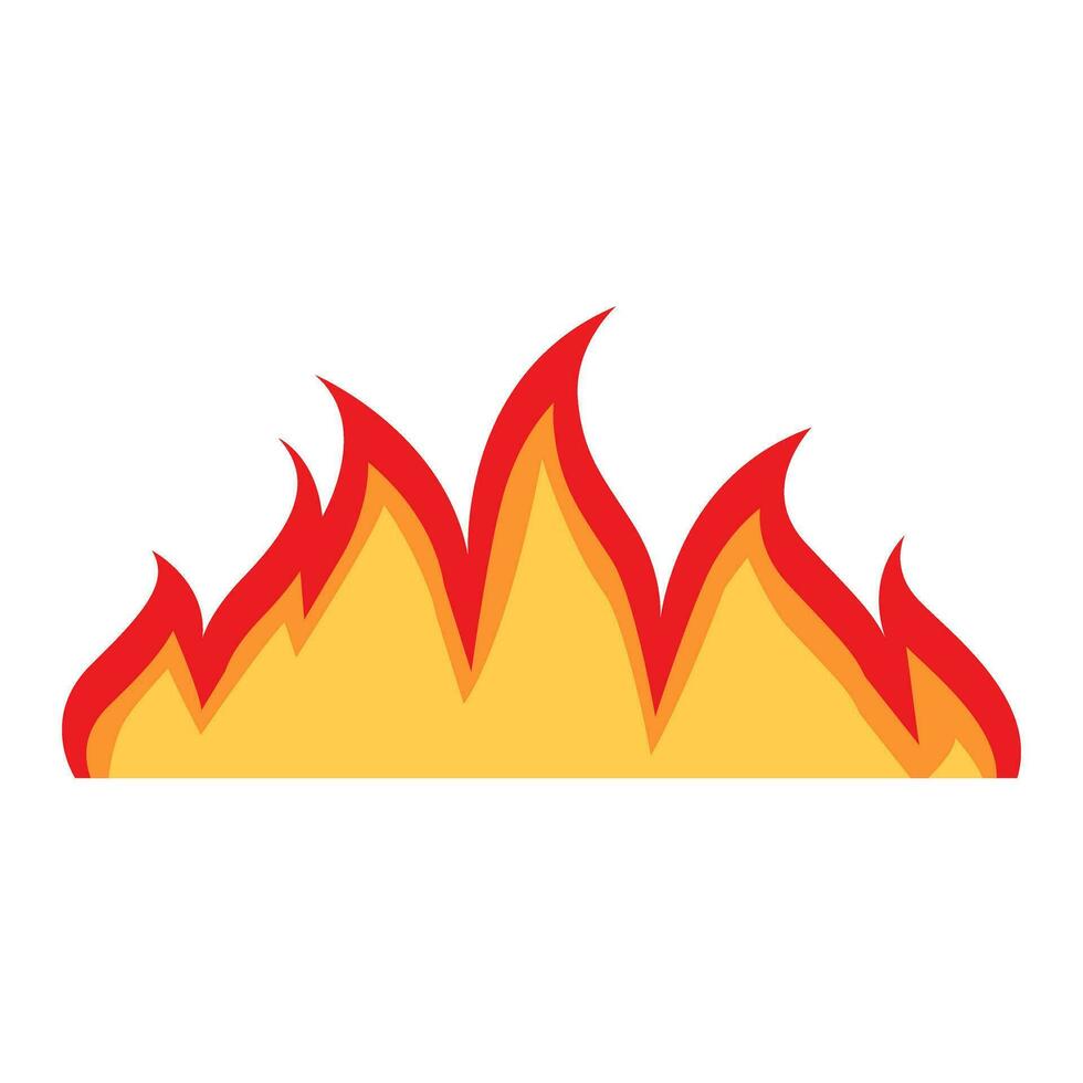 Fire icon vector set. Flame illustration sign collection. Burn symbol. Hot logo.