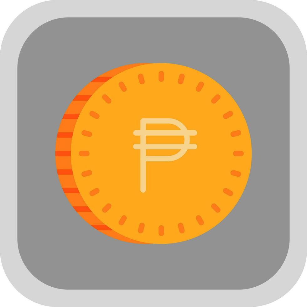 filipino peso vector icono diseño