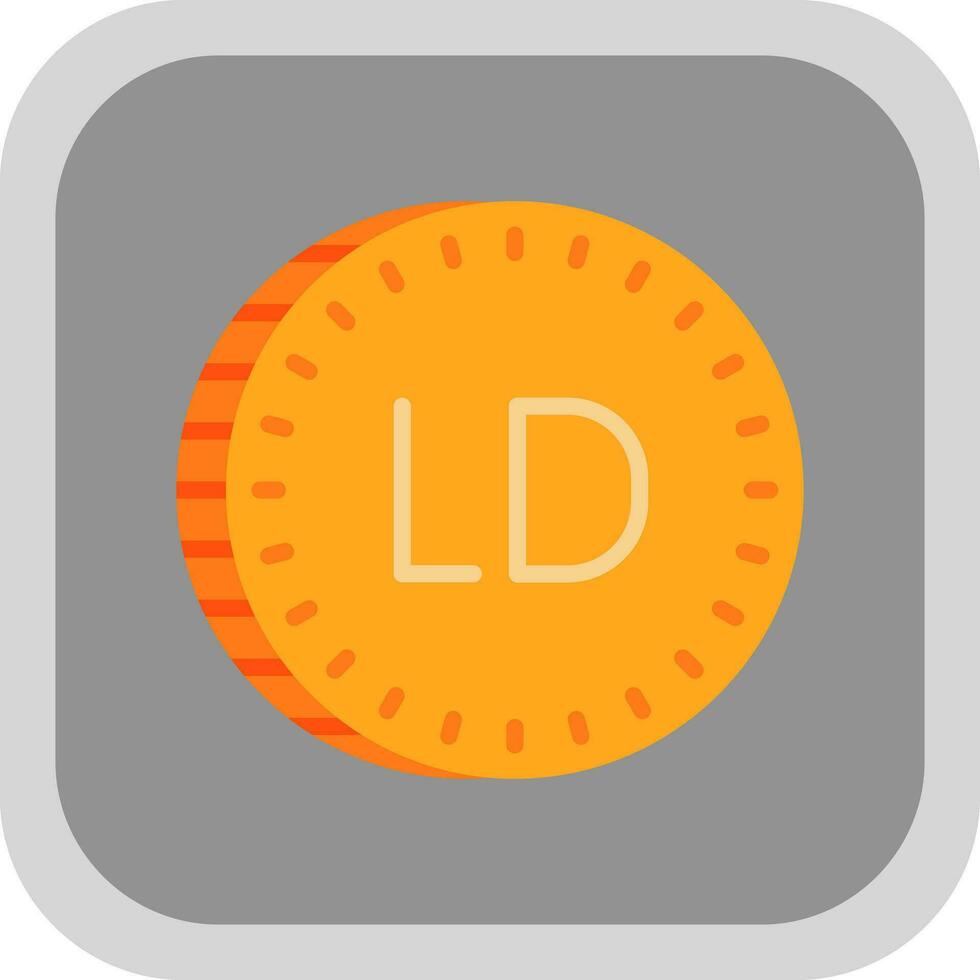 libio dinar vector icono diseño