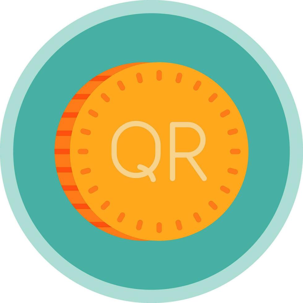 Qatari riyal Vector Icon Design