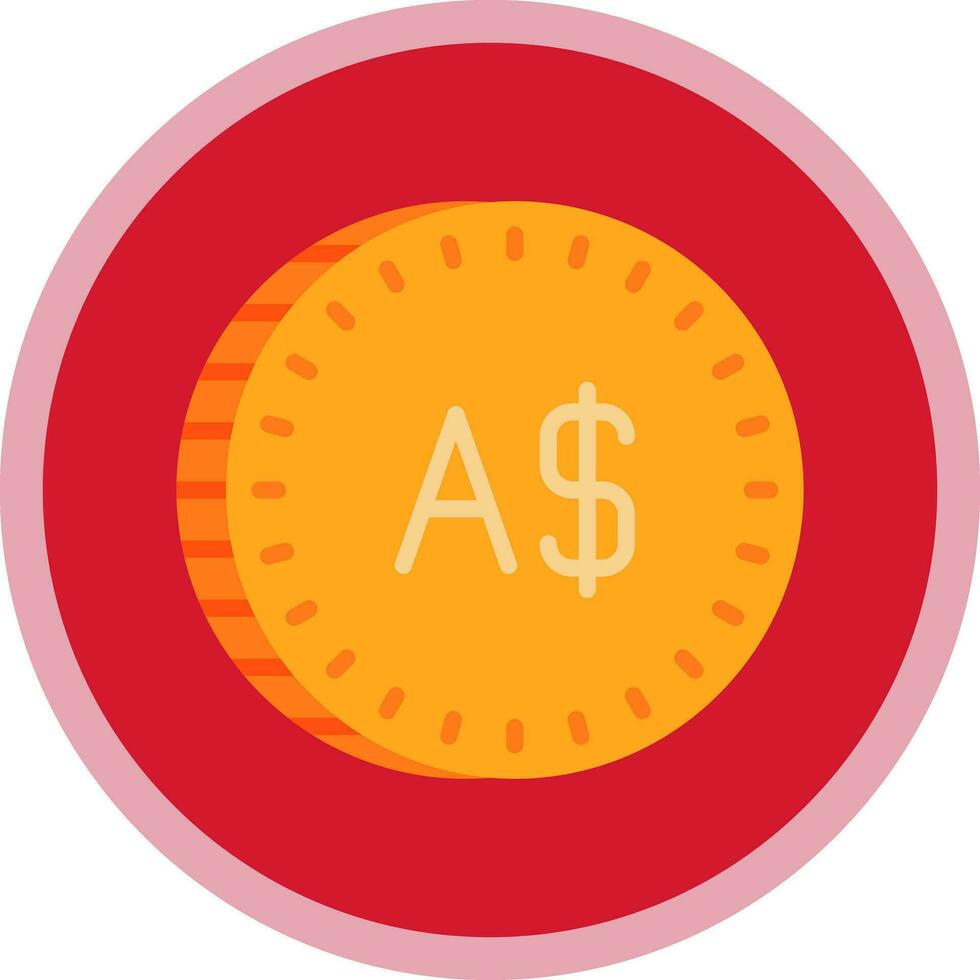 Australian Dollar Vector Icon Design