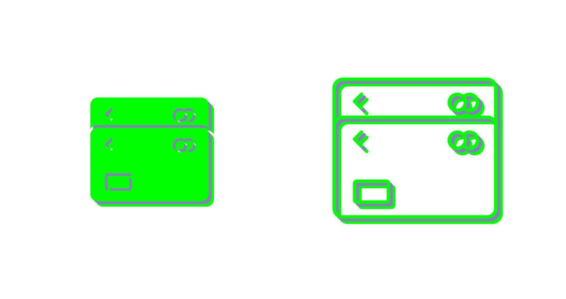 Unique Multiple Cards Vector Icon