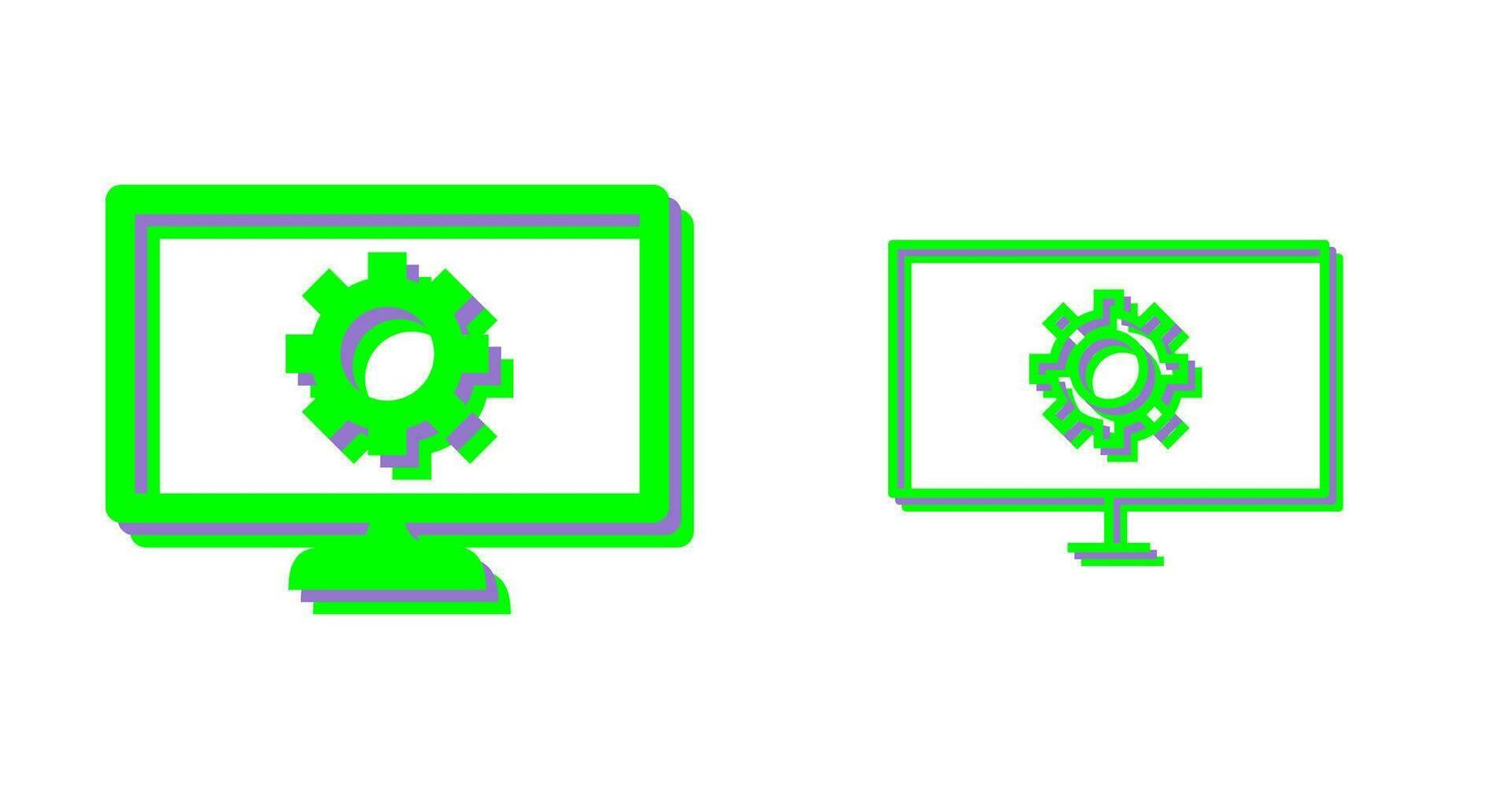 Unique Network Settings Vector Icon