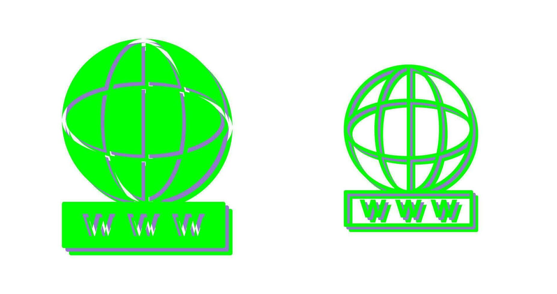 Unique World Wide Web Vector Icon