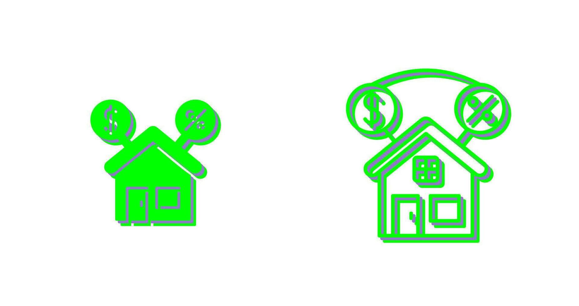 icono de vector de hipoteca