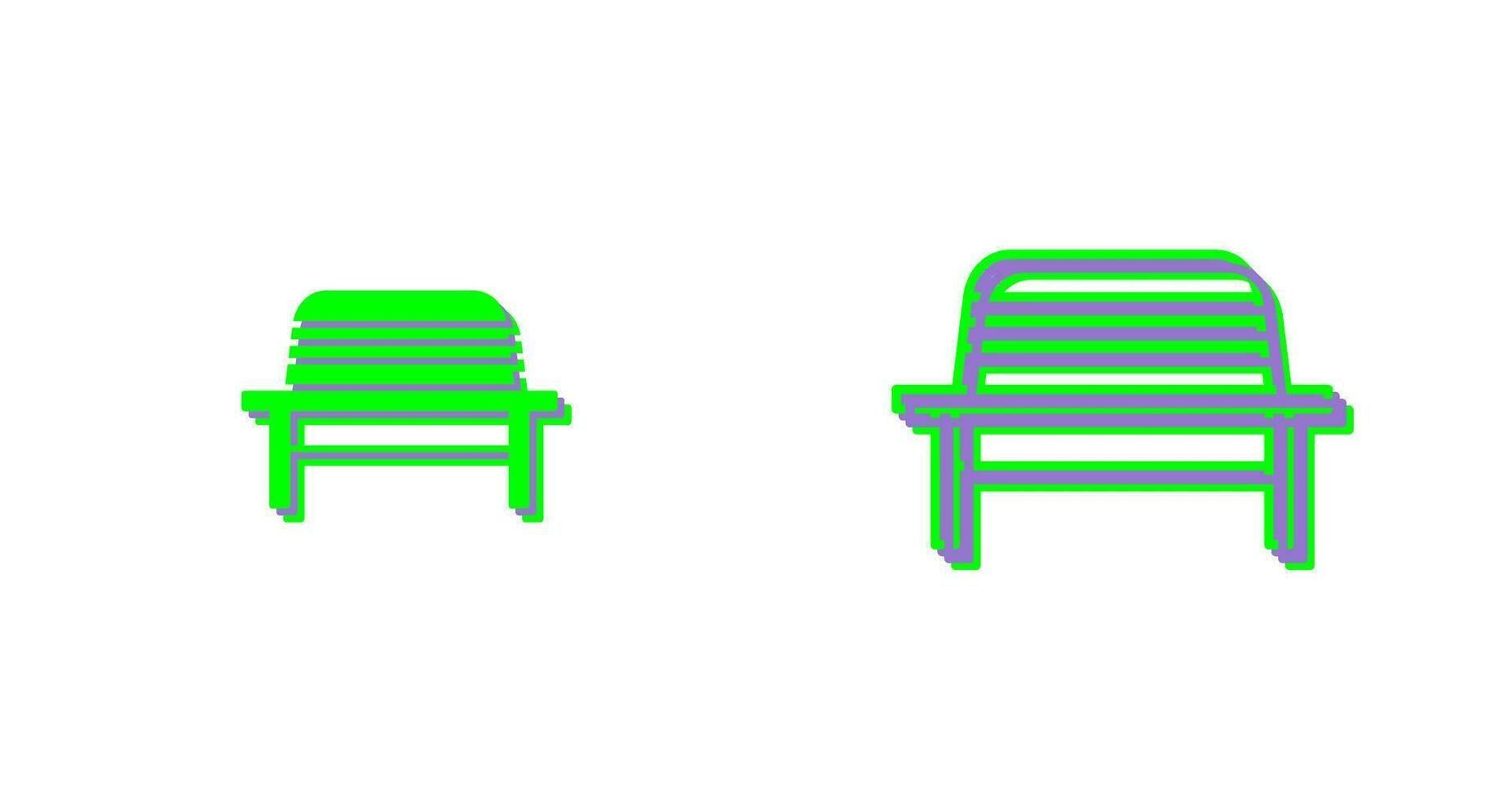 Garden Bench Vector Icon