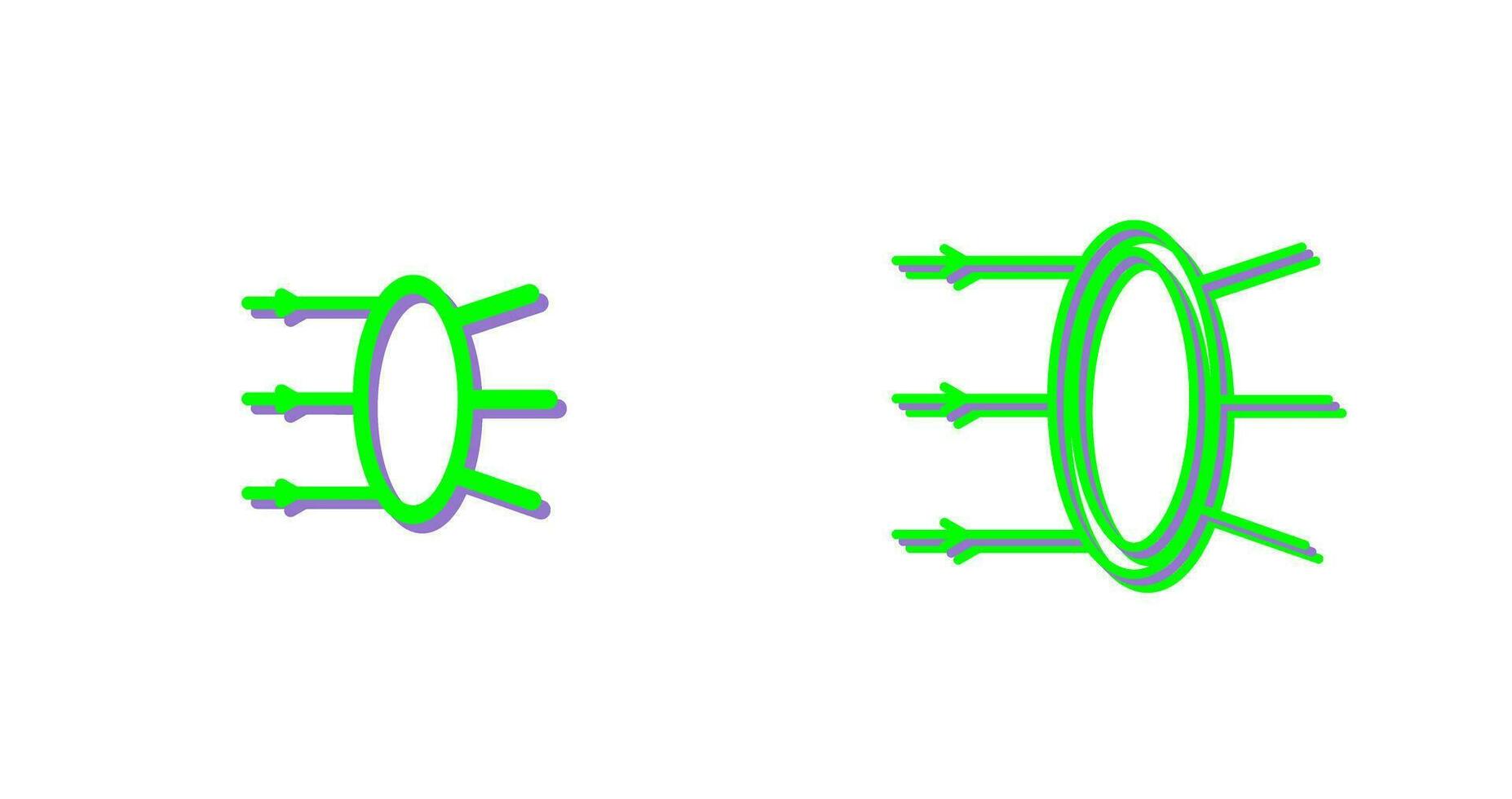 Refraction Vector Icon