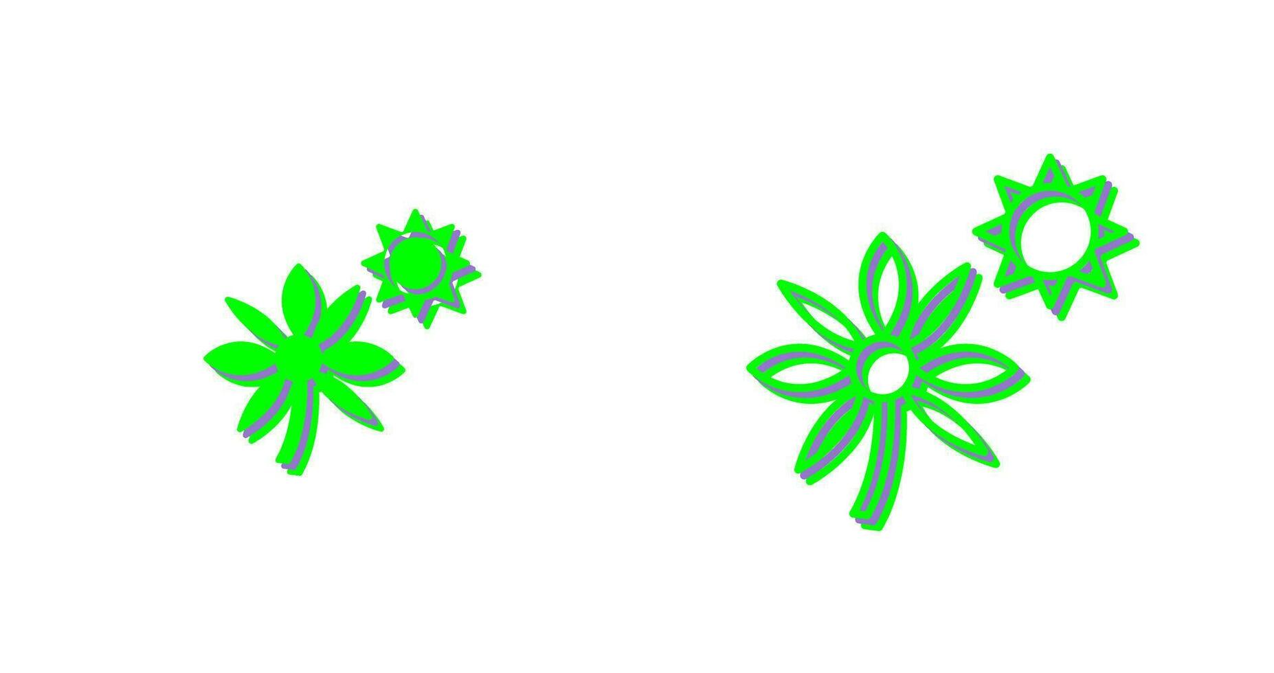 Flower in sunlight Vector Icon