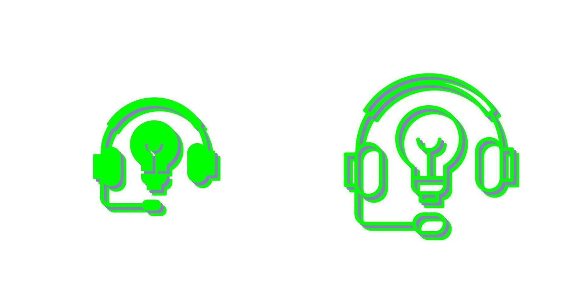 icono de vector de auriculares