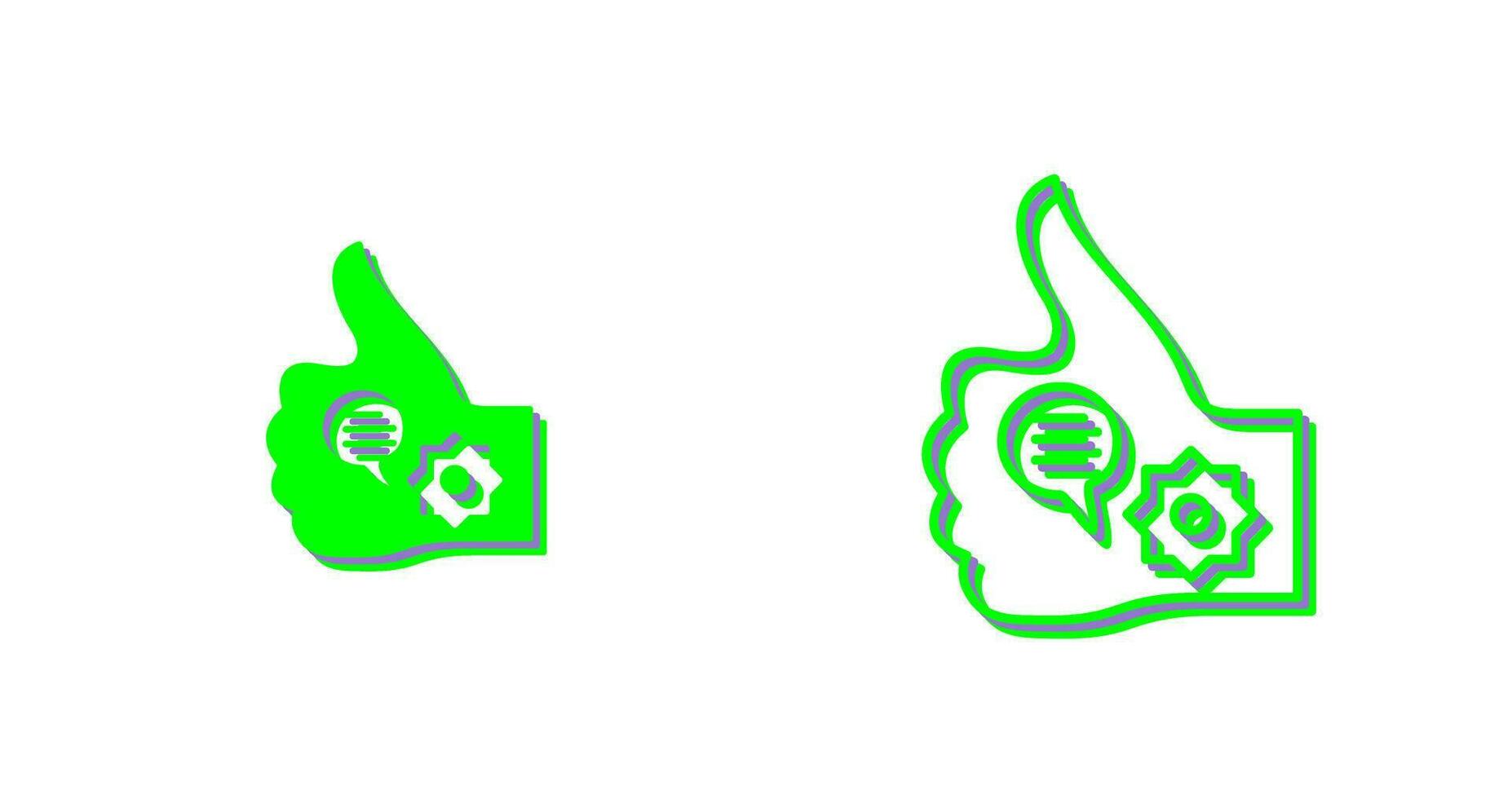 Unique Like Marketing Vector Icon