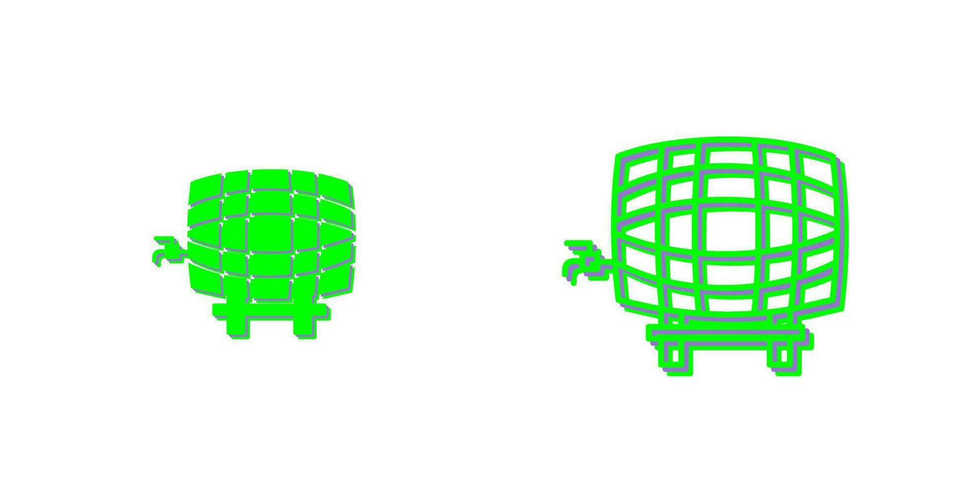 Barrel with Tap Vector Icon