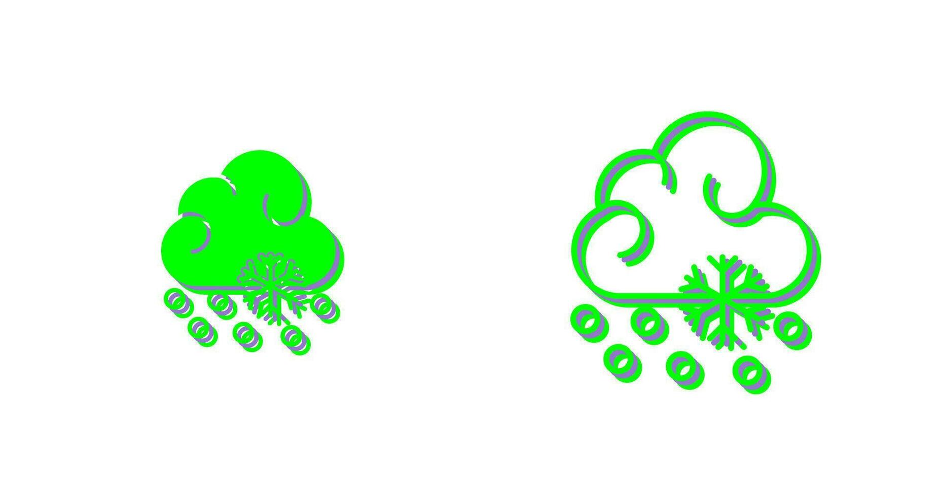 Snow Fall Vector Icon