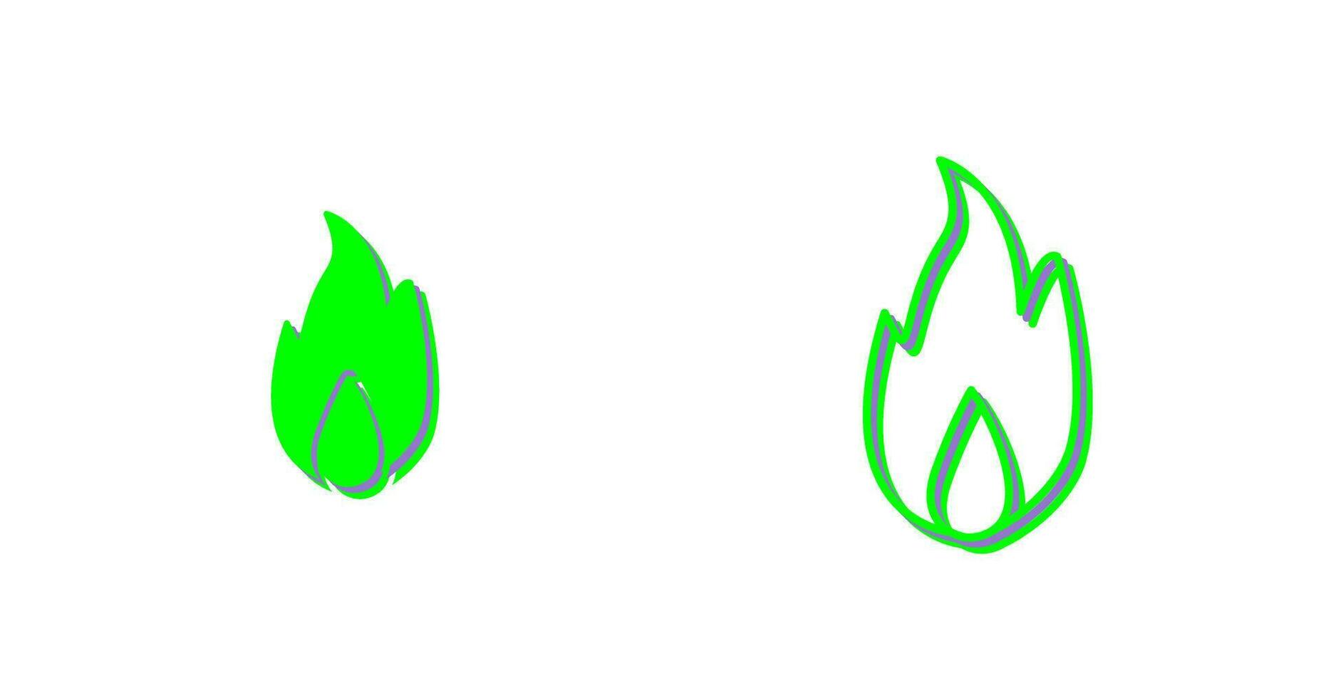 Unique Fire Vector Icon