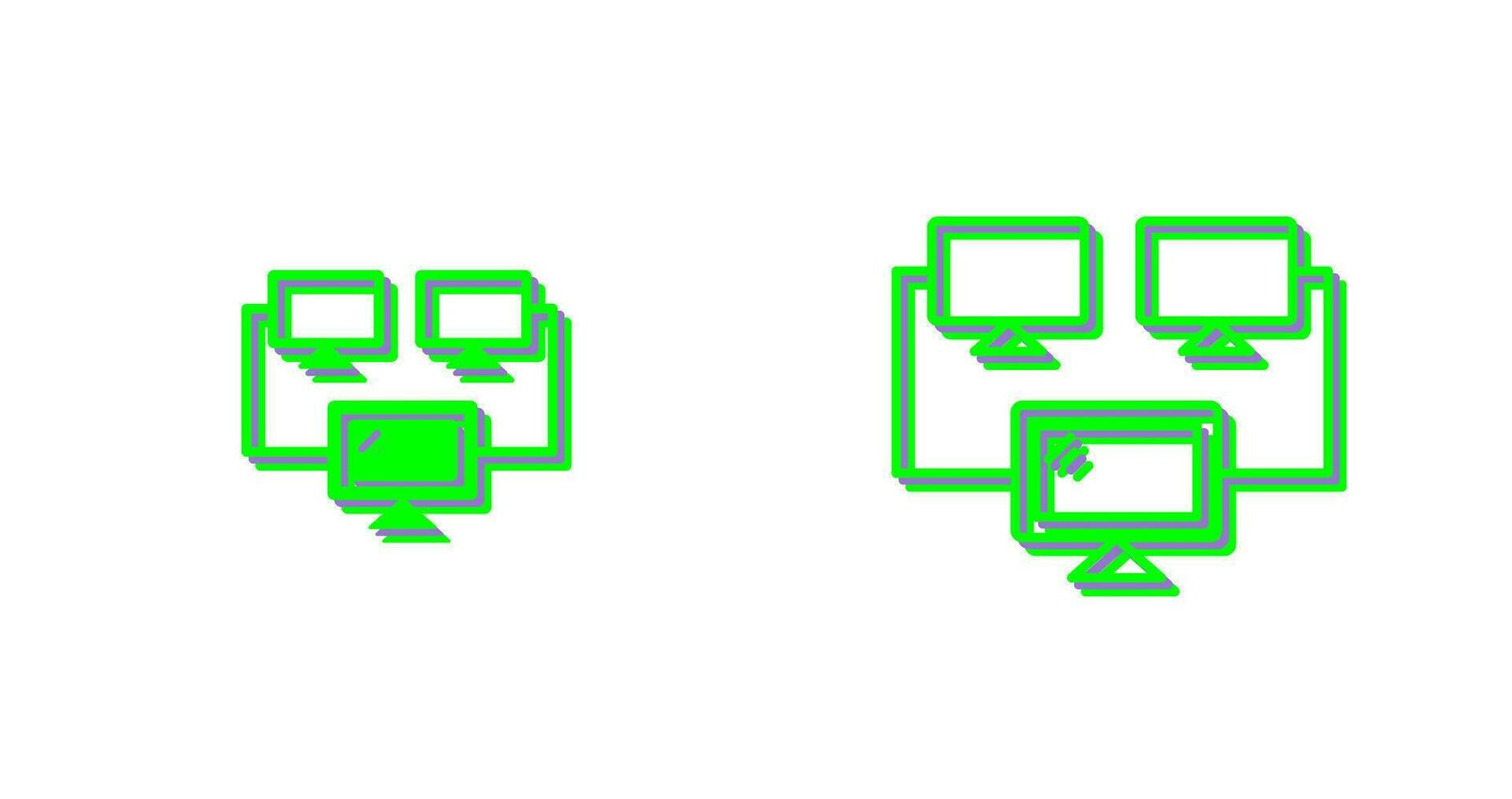 Connected Systems Vector Icon