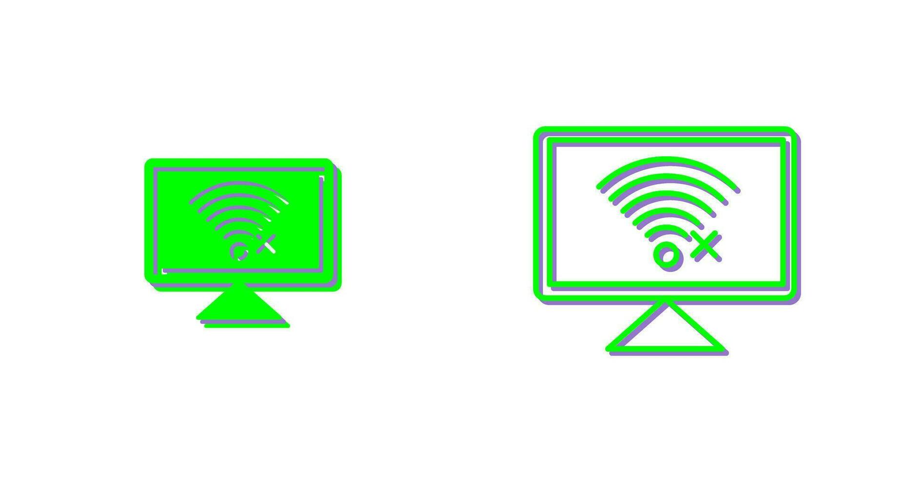 Disconnected Network Vector Icon