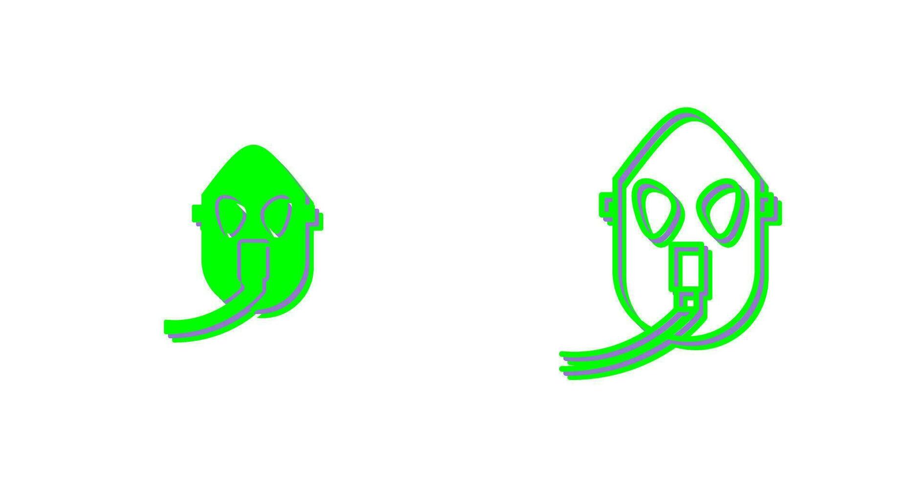 Unique Oxygen Mask Vector Icon