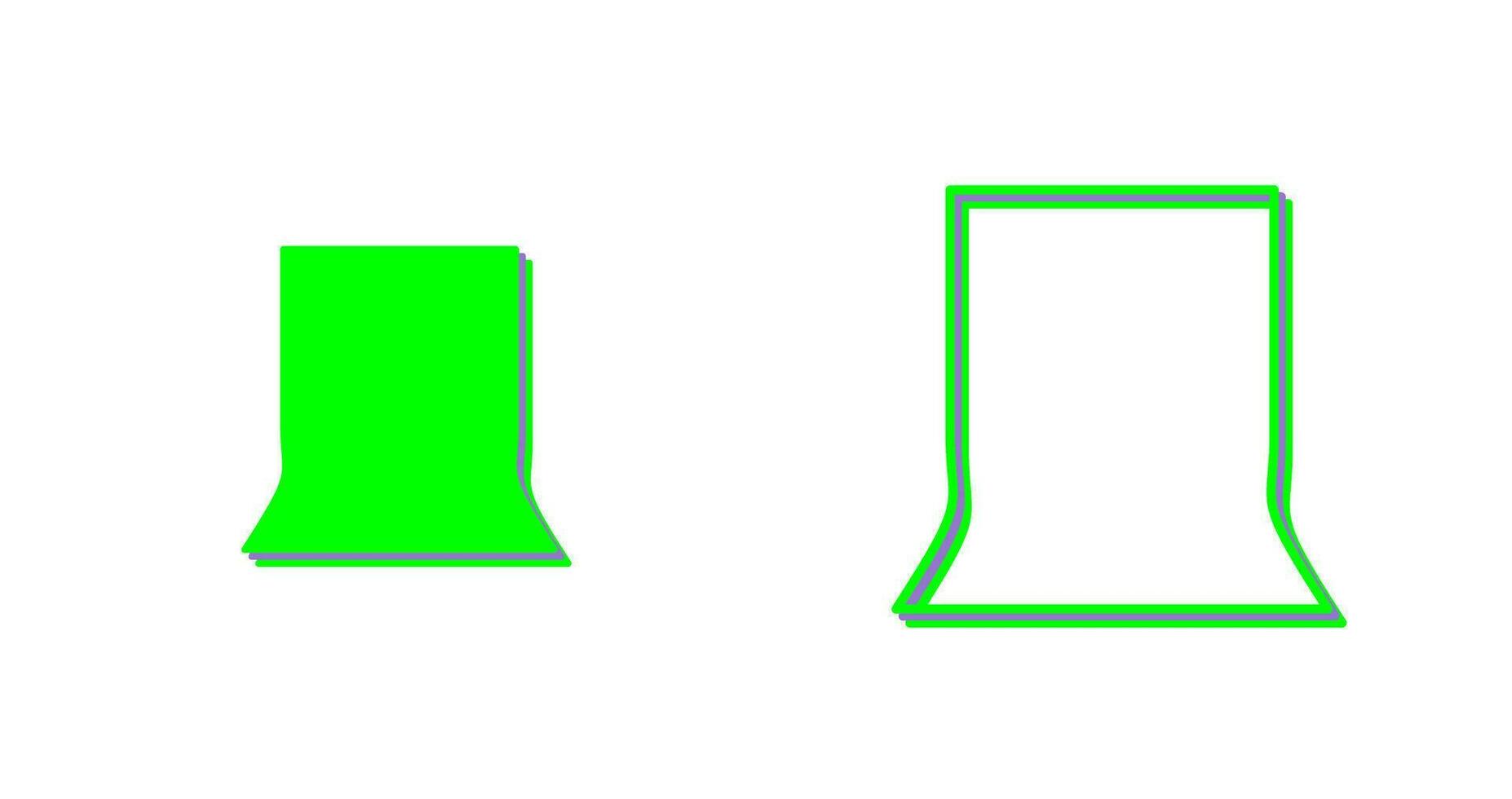 Unique Back Stand Vector Icon