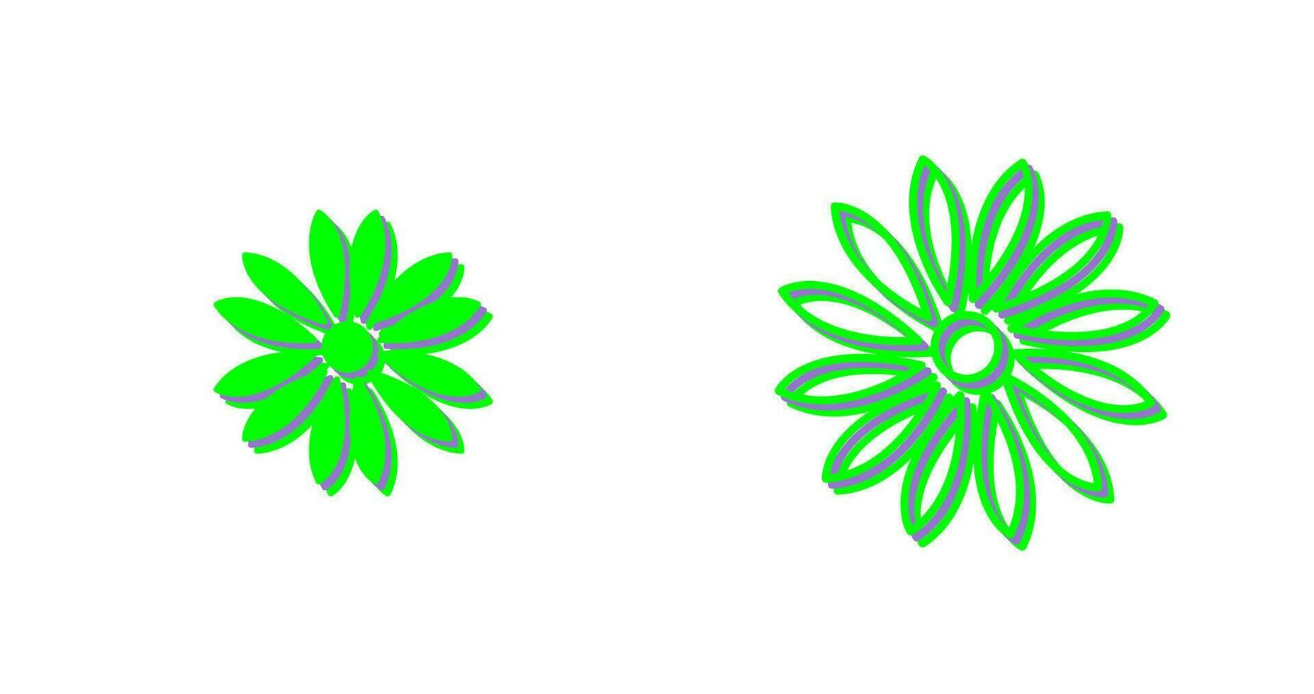 Unique Flower Vector Icon