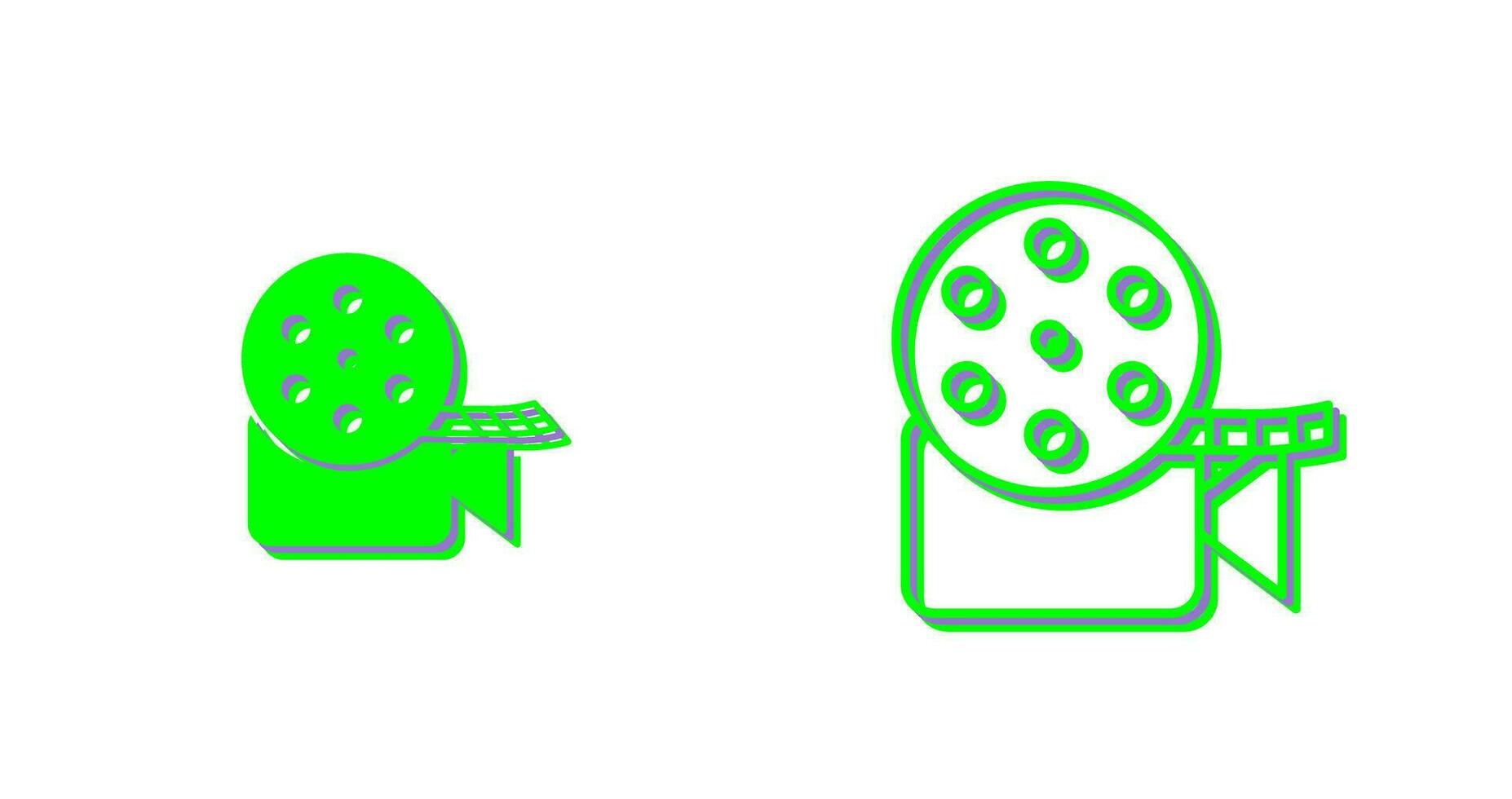 Unique Video Reel Vector Icon
