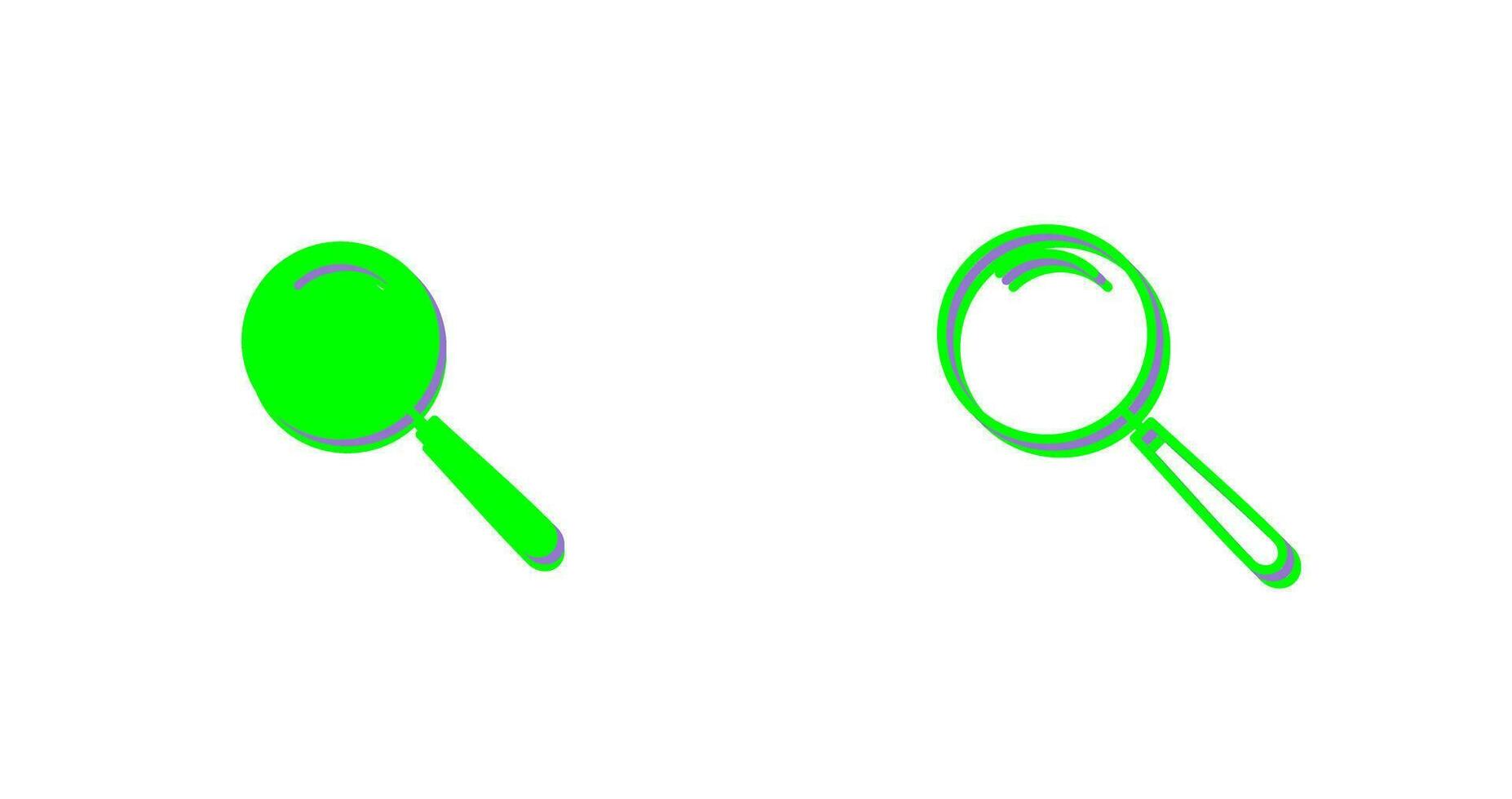 Unique Magnifier Vector Icon