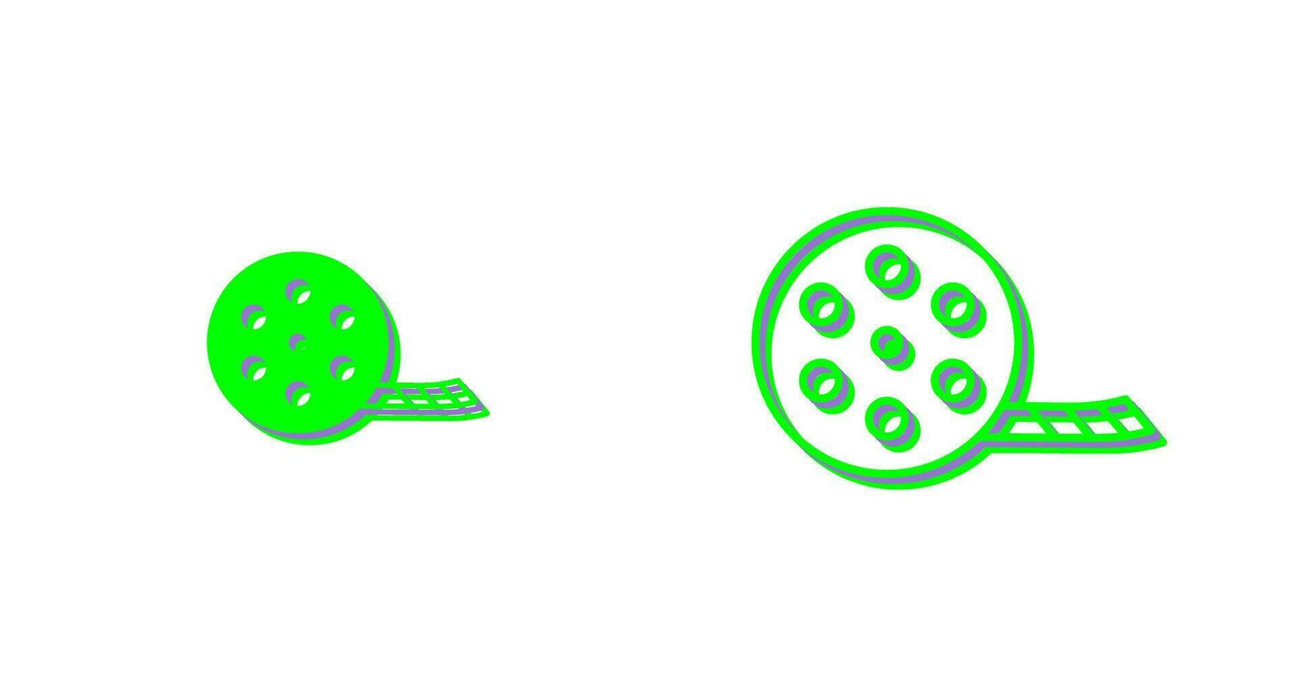 Unique Film Reel Vector Icon