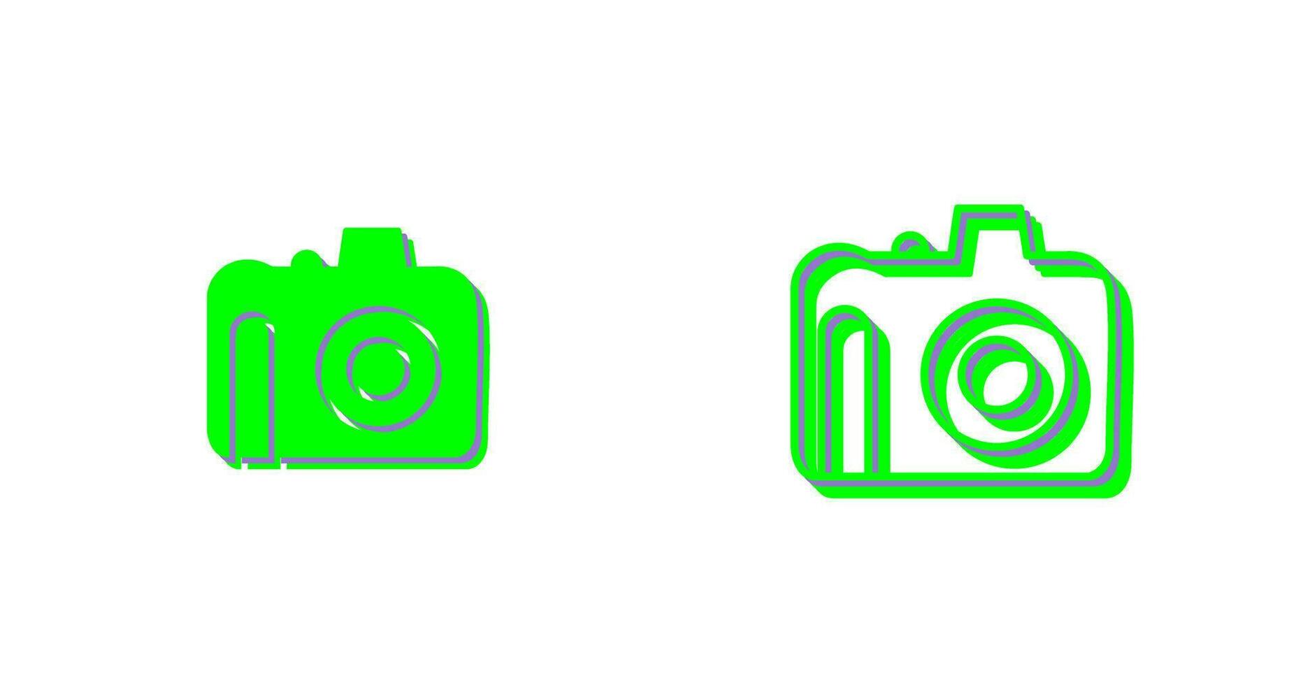 Unique DSLR Camera Vector Icon